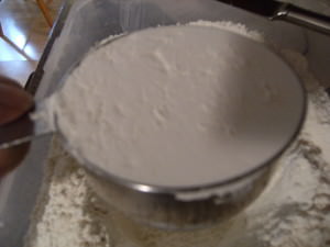 a cup of all-purpose flour for making shortbread cookies