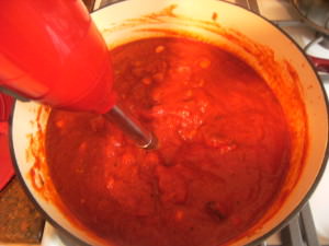 making fire roasted tomato sauce-2