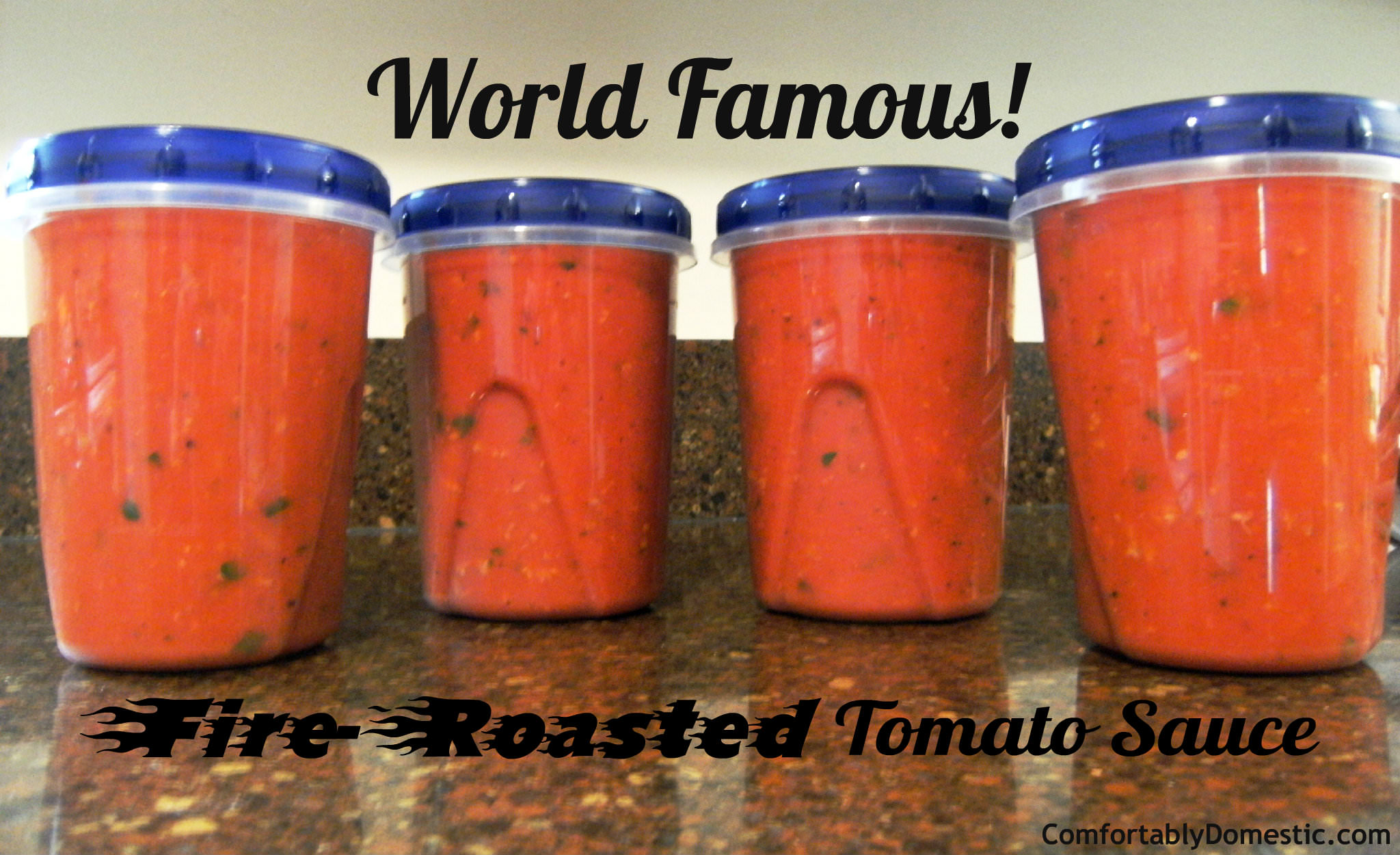 Fire Roasted Tomato Sauce | ComfortablyDomestic.com