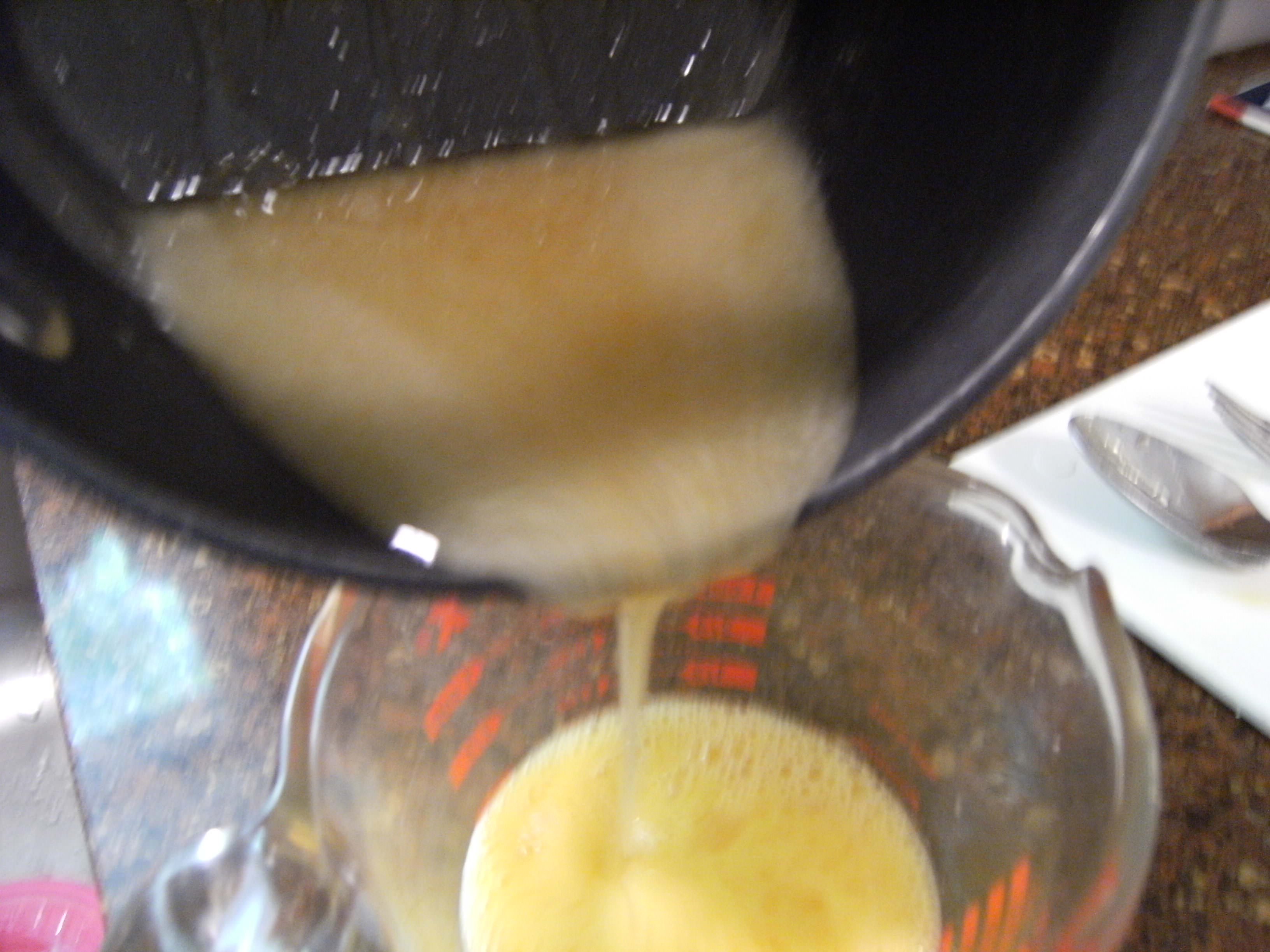mixing eggs for lemon curd