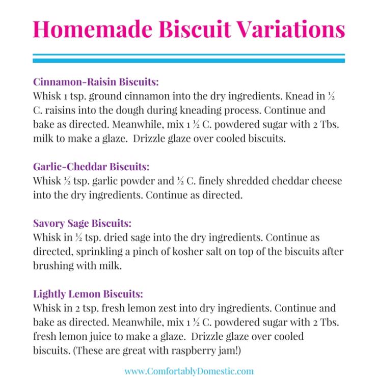 Homemade-biscuits are one of life's best comfort foods, and the skill of making them yourself at home is easy. The step by step details are going to be revealed--right here.
