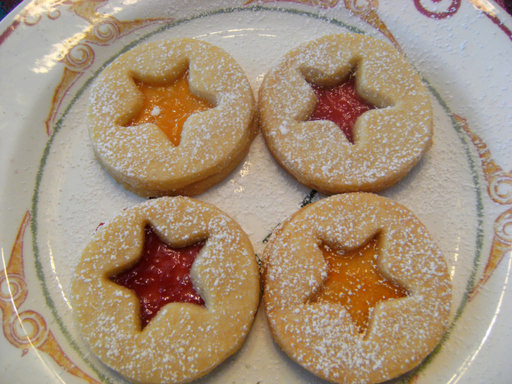 Shortbread Linzer Cookies - Get the recipe from ComfortablyDomestic.com