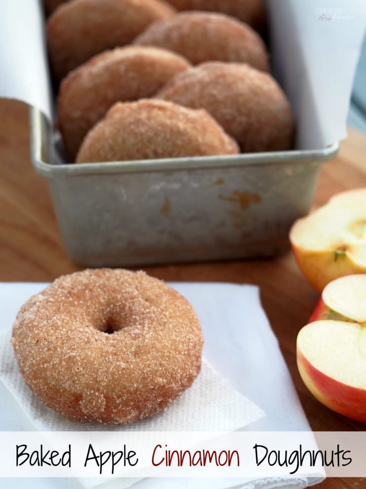 Apple-Cinnamon-Doughnuts-are-soft-baked-donuts that wrap your taste buds in the comforting flavors of fall.