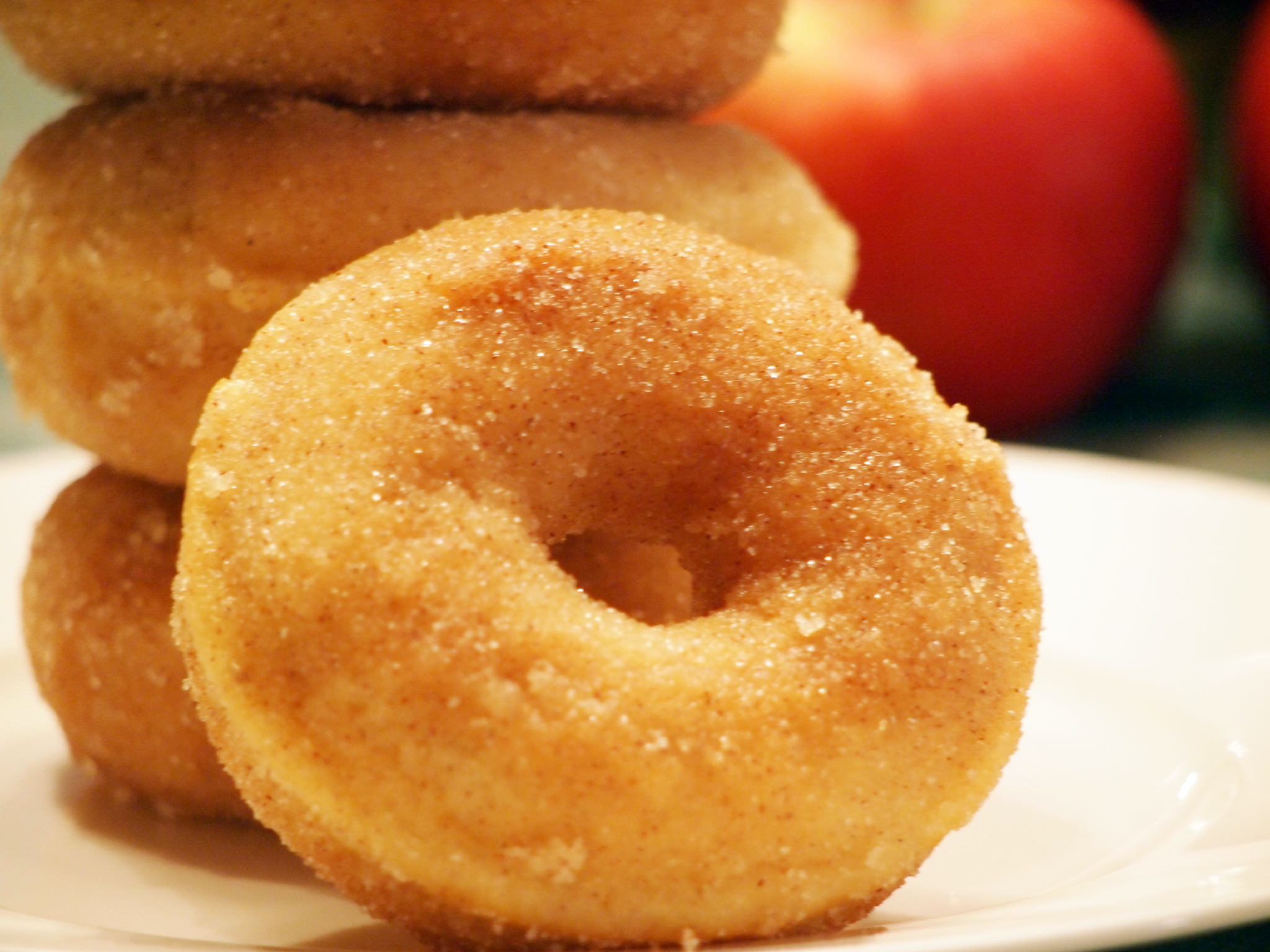 Baked Apple Cinnamon Doughnuts are better than their fried cousins from the cider mill! 