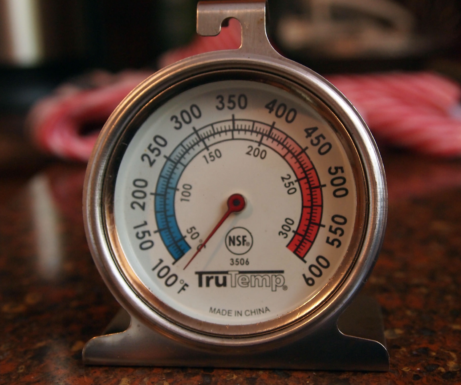 Heat and temperature in an oven are best gauged with an oven thermometer
