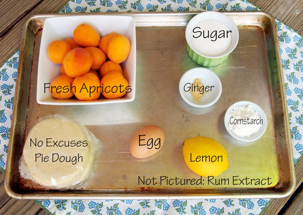 ingredients for Gingered Apricot Hand Pies | ComfortablyDomestic.com