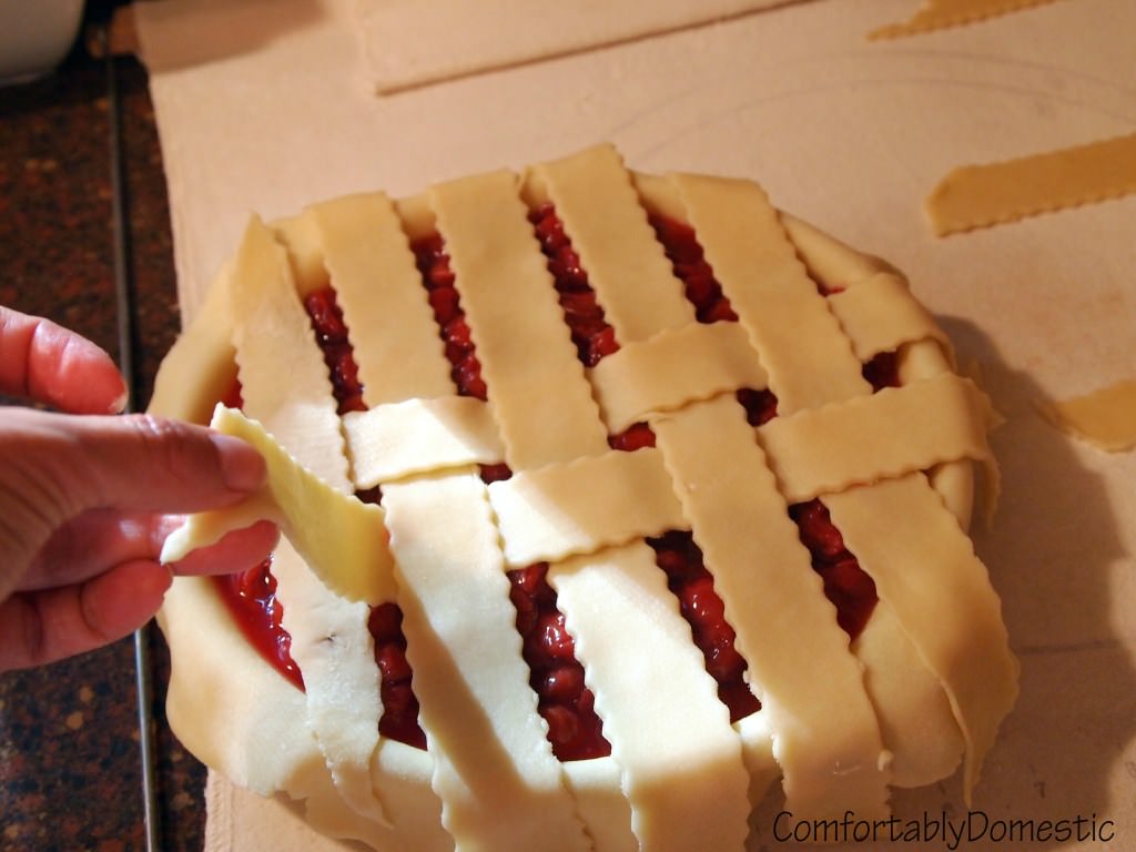 Favorite Cherry Pie is a  delicious take on the American classic tart cherry pie; for when simplicity yields the tastiest results. | ComfortablyDomestic.com