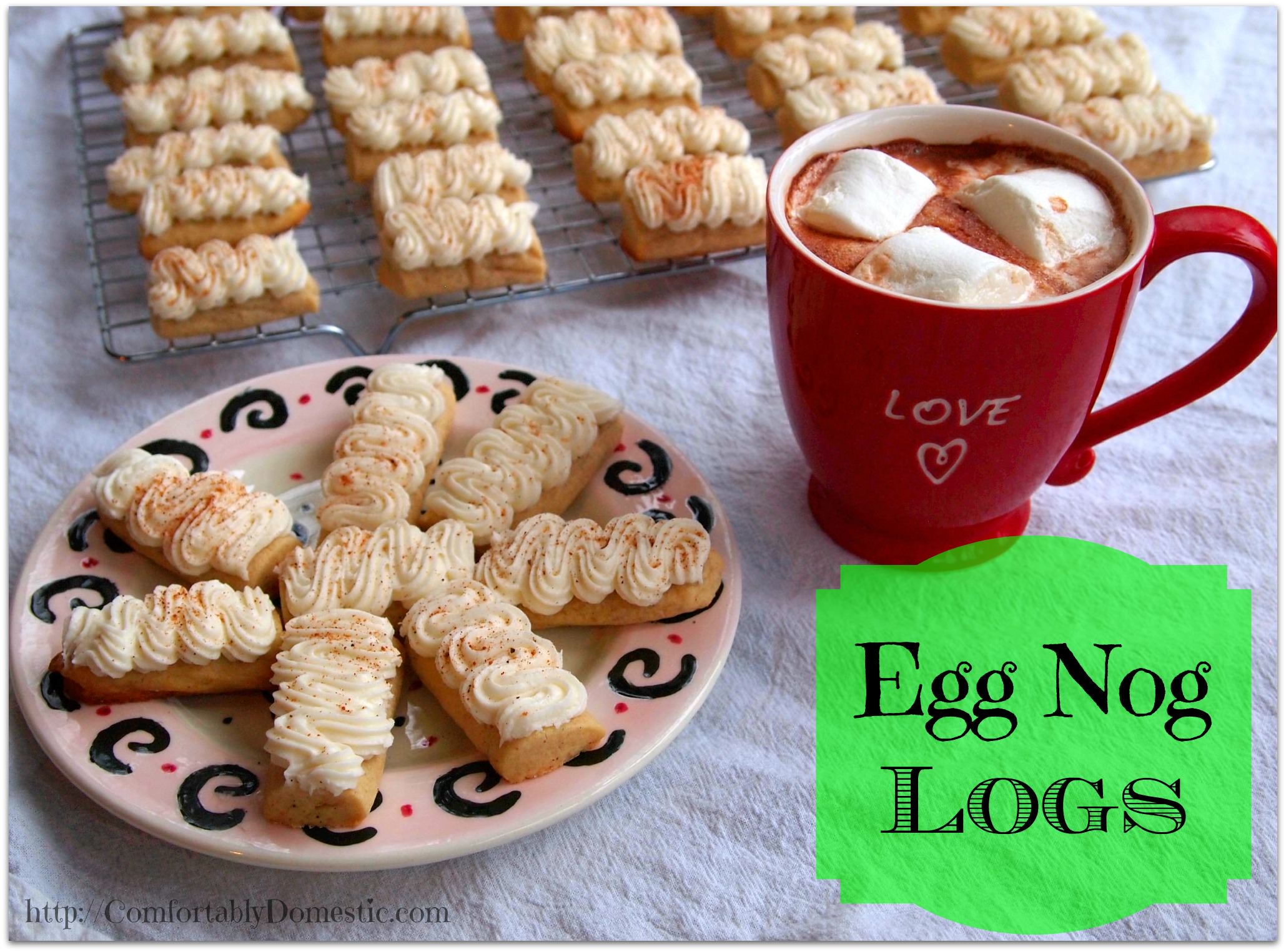 Egg Nog Logs by Comfortably Domestic