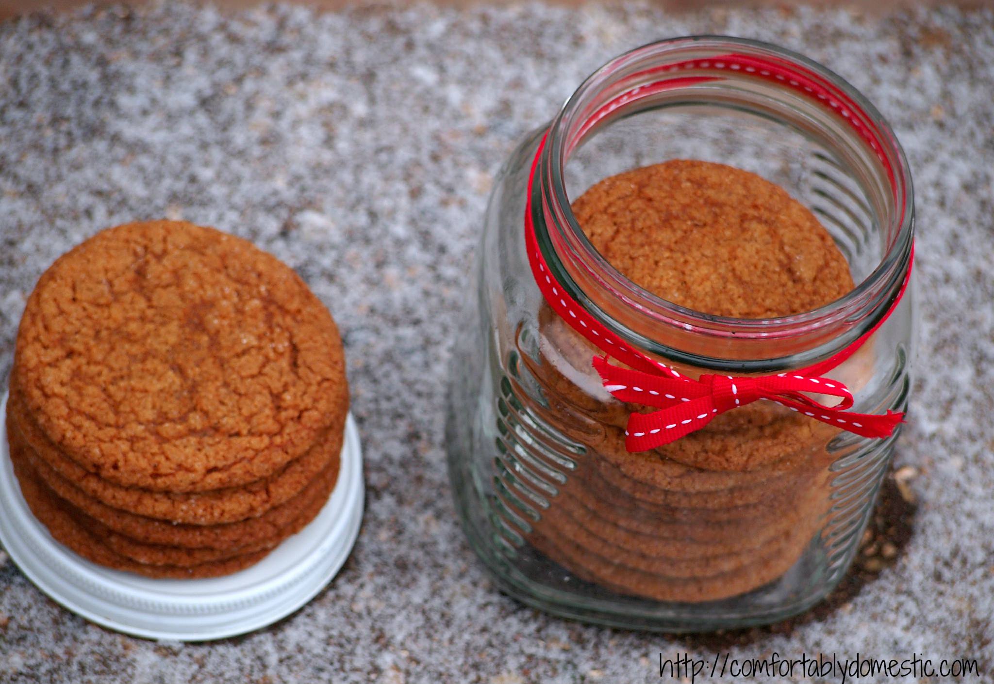 Old-Fashioned Gingersnaps by ComfortablyDomestic.com