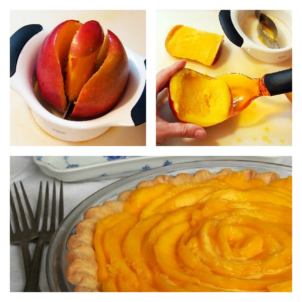 Fresh Mango Cream Pie | ComfortablyDomestic.com