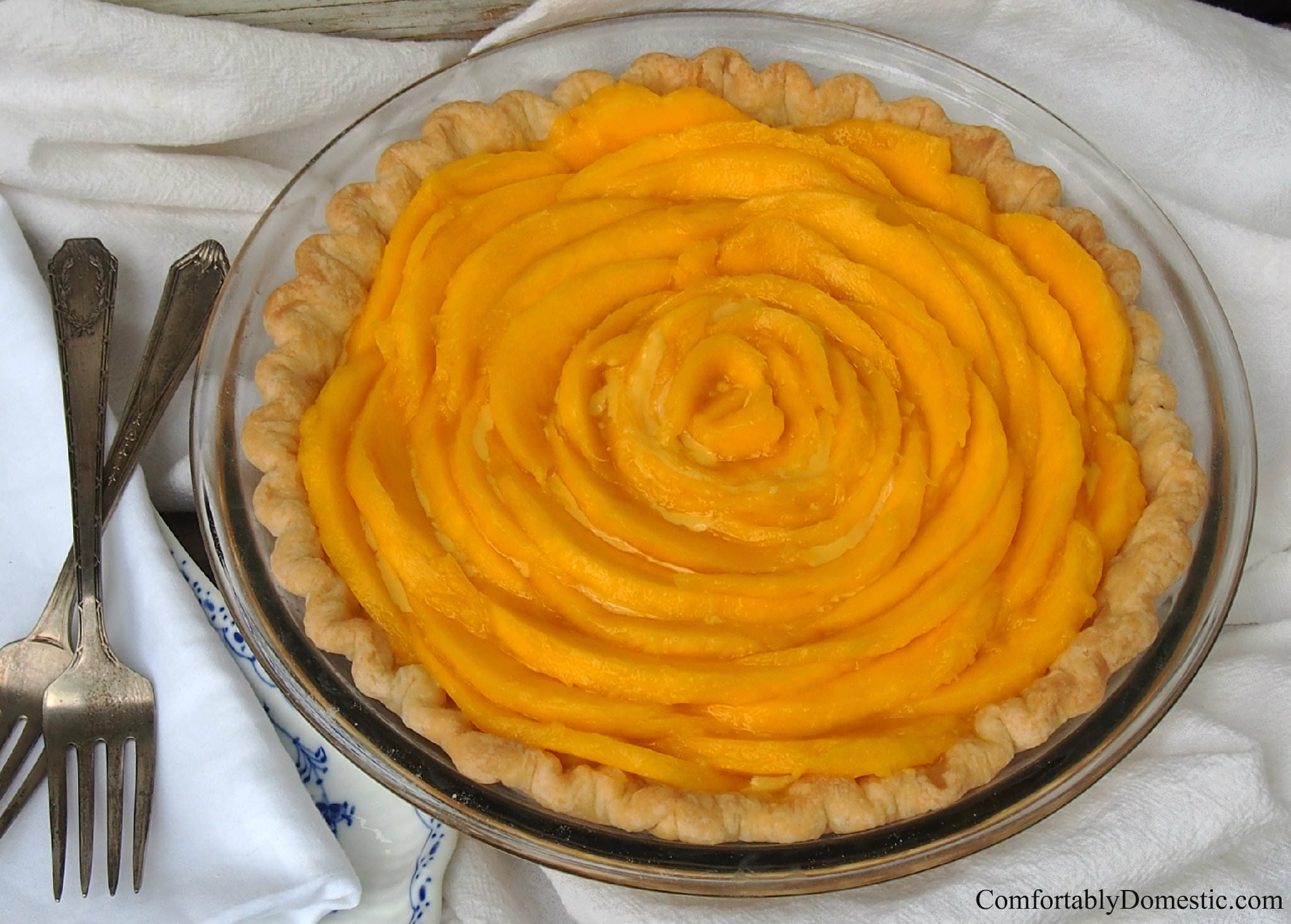 Mango Cream Pie 2 | ComfortablyDomestic.com