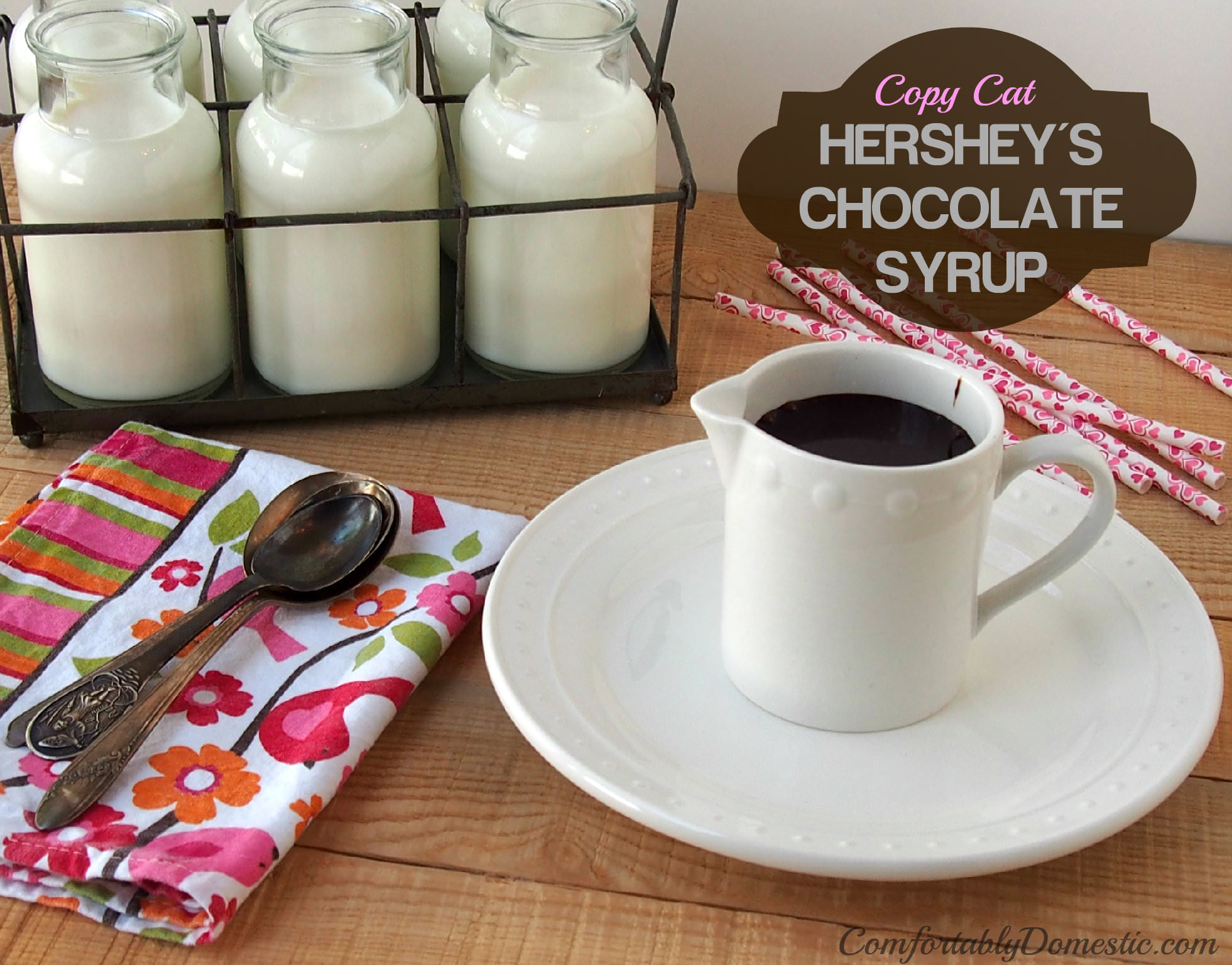 Copy Cat Hershey's Chocolate Syrup | ComfortablyDomestic.com