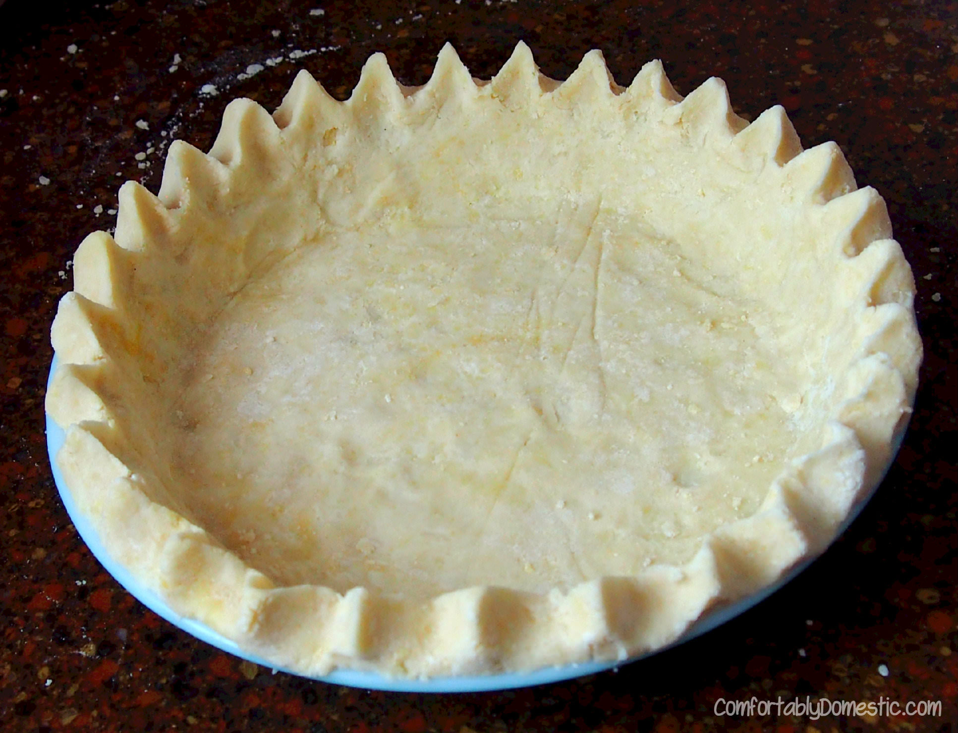 Gluten Free Pie Crust Recipe from ComfortablyDomestic.com