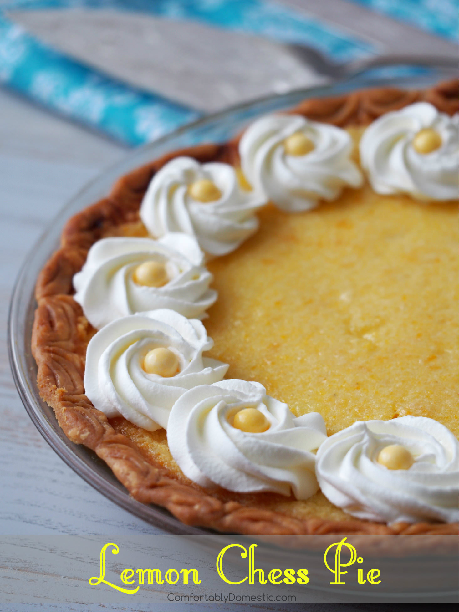 Lemon chess pie is a remarkably simple custard pie with deep Southern roots and plenty of lemony sass. | ComfortablyDomestic.com