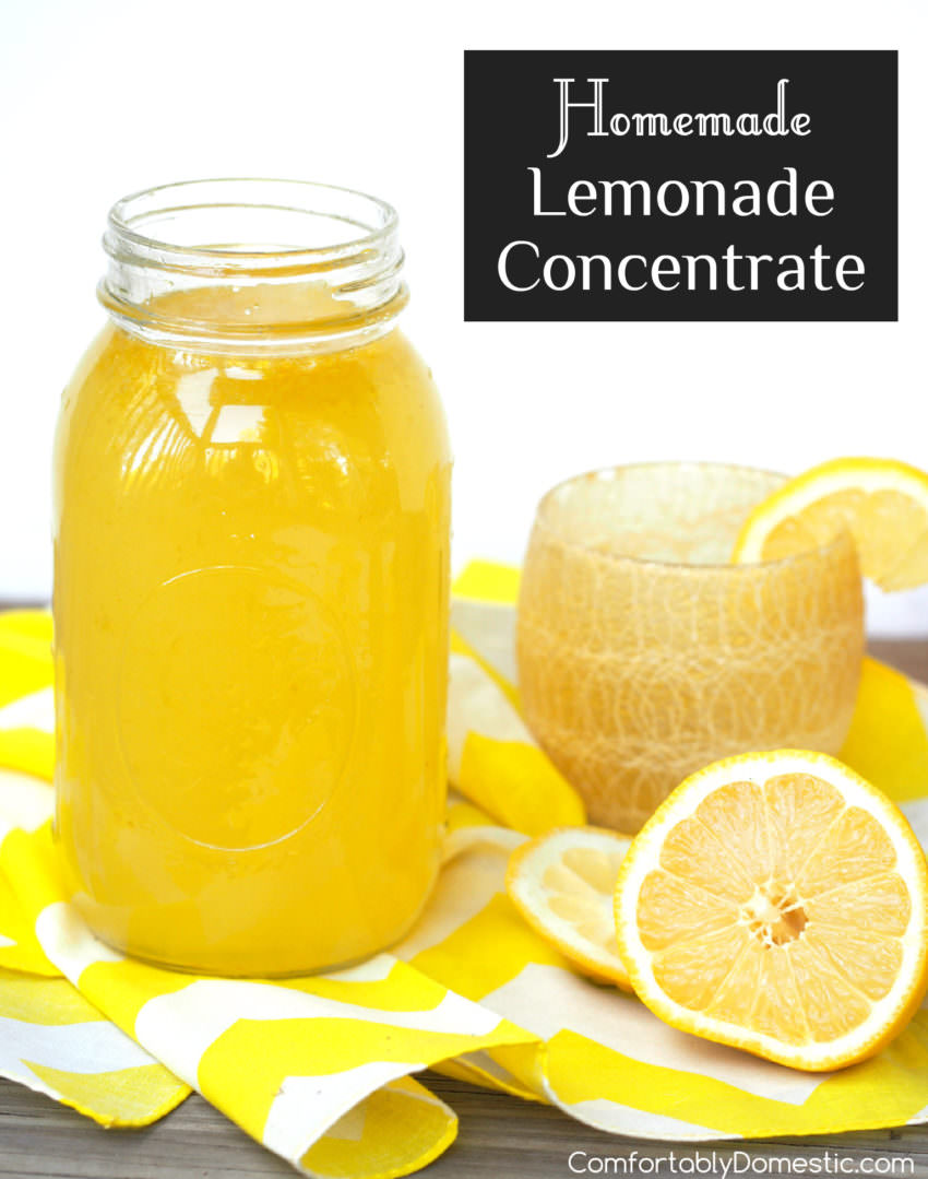 Making your own tangy, thirst-quenching lemonade is a snap with this easy MinuteMaid copycat recipe for homemade lemonade concentrate. | ComfortablyDomestic.com