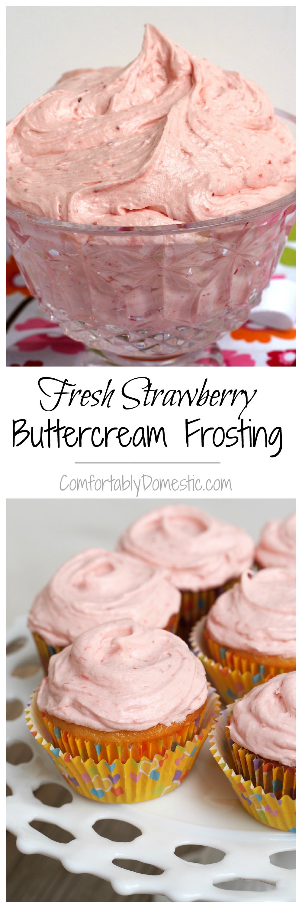 Fresh-Strawberry-Buttercream | ComfortablyDomestic.com
