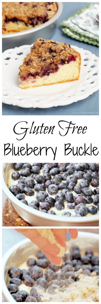 Gluten Free Blueberry Buckle Coffee Cake | ComfortablyDomestic.com