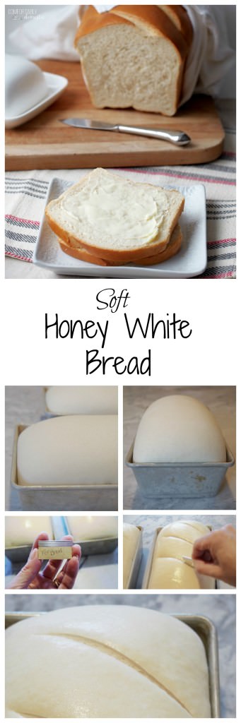 Honey-White-Bread is luxuriously soft and fluffy—perfectly happy slathered with butter and served with a meal as it is as a canvas for building a really great sandwich. | ComfortablyDomestic.com