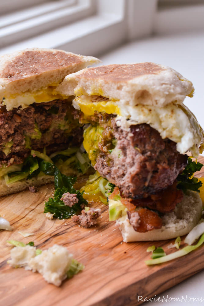Broccoli-Cheddar-Stuffed-Breakfast-Burger
