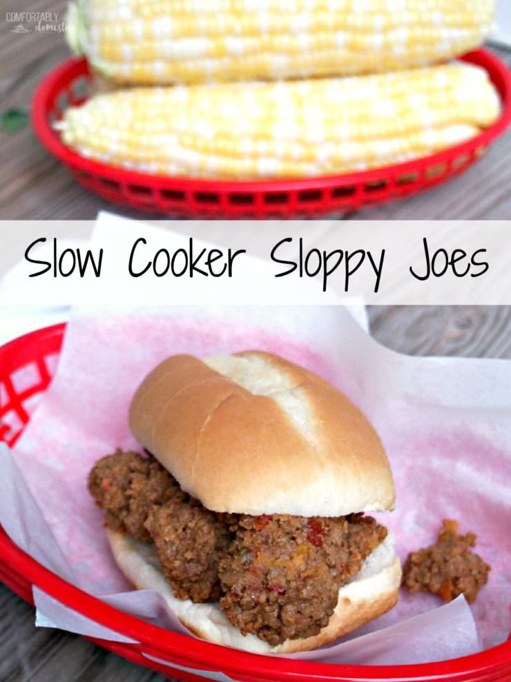 Slow-Cooker-Sloppy-Joes are a hearty sandwich filling recipe made from scratch with robustly seasoned ground beef, sausage, and tomatoes. Slow Cooker Sloppy Joes are a comforting, heart-warming meal anytime.