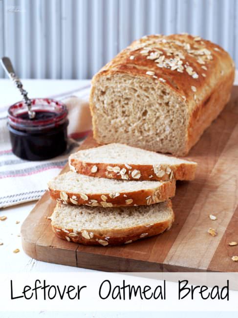 Leftover-Oatmeal-Bread is a fantastic way to repurpose leftover oatmeal. This hearty bread is so delicious and satisfying that you’re liable to “accidentally” make too much oatmeal just to have an excuse to make the bread!