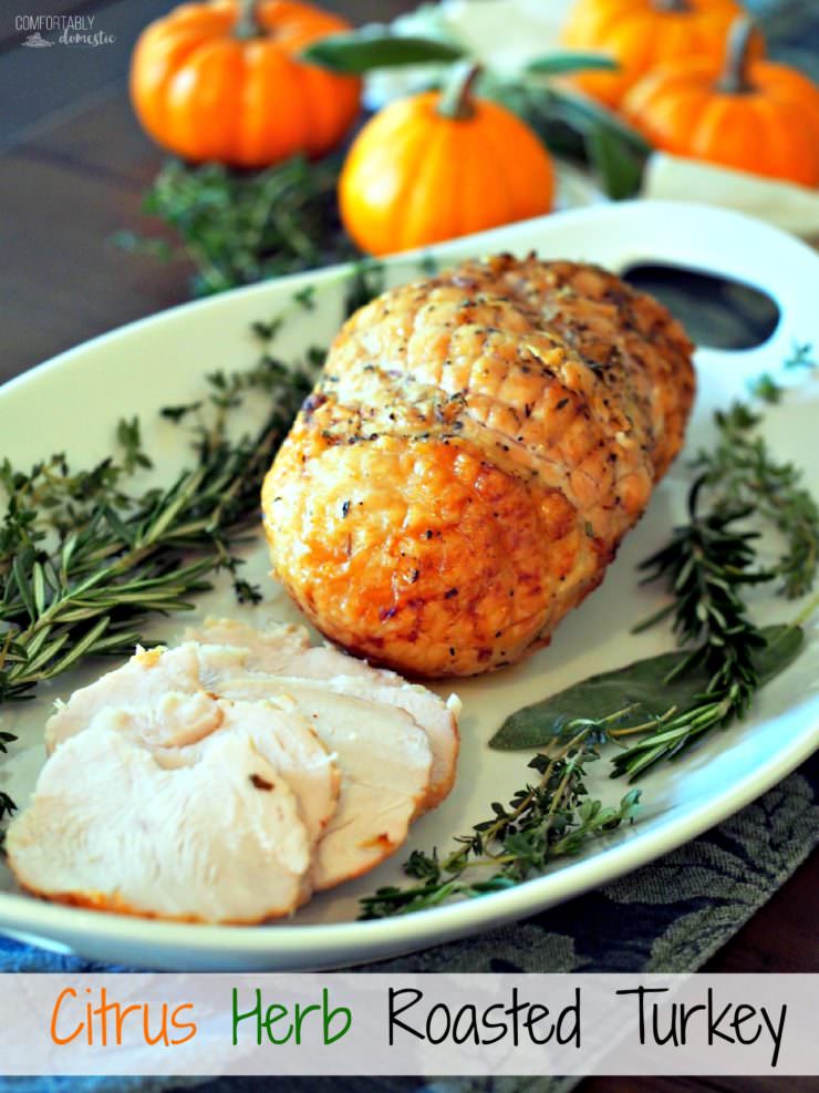 Citrus-herb-roasted-turkey, perfectly tender and juicy...it is guaranteed if you follow this simple recipe method.