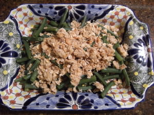 Freshly steamed green beans are covered with a savory streusel of oats, garlic, and Parmesan cheese. Even picky eaters will eat these veggies! Get the recipe from ComfortablyDomestic.com