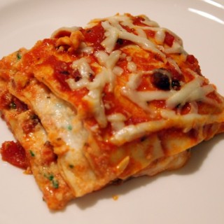 Classic Meat Lasagna - Get this comfort food recipe on ComfortablyDomestic.com