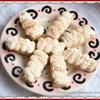 Egg Nog Cookies (Egg Nog Logs) - The perfect Christmas cookie recipe! | ComfortablyDomestic.com