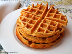 Cornmeal buttermilk waffles are a breakfast lover's treat! With the addition of cornmeal, these savory waffles are especially wonderful! | ComfortablyDomestic.com