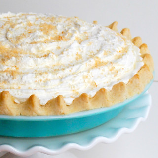 allergy friendly coconut cream pie recipe makes a rich and delicious pie, but even better, it's gluten free and sugar free, too.