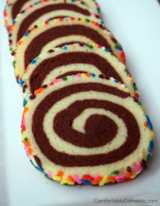 Shortbread Pinwheels - Happiness Cookies | ComfortablyDomestic.com