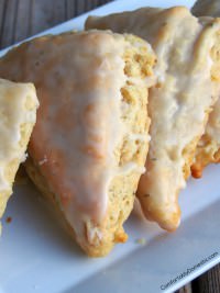 Citrus Rosemary Scones offer plenty of zip from oranges and Meyer lemons, with just a savory blush of rosemary. | ComfortablyDomestic.com