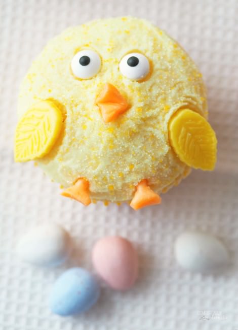 Baby-Chick-Cupcakes are bright lemon cupcakes all dressed up as baby chicks for sweet treats that are destined to bring a smile to Easter and baby shower dessert tables.
