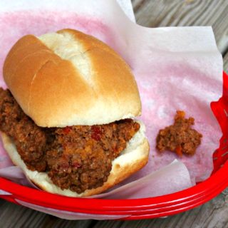 Slow-Cooker-Sloppy-Joes are a hearty sandwich filling recipe made from scratch with robustly seasoned ground beef, sausage, and tomatoes. Slow Cooker Sloppy Joes are a comforting, heart-warming meal anytime.