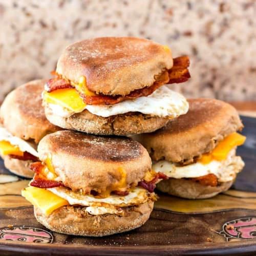 Weekly-Menu-Plan Week 14 is all about breakfast for dinner! Delicious breakfast sandwiches that and casseroles that hearty enough for dinner, with all the comfort of a hot breakfast!