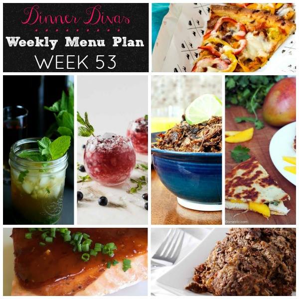 Weekly-Menu-Plan-Week-53 covers healthy, easy, and comforting recipes, along with a couple of Kentucky Derby themed cocktails to round out the week. 