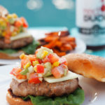 Spicy-Chipotle-Turkey-Burgers marry lean ground turkey with the smoky heat of chipotle peppers and spices. The Roasted Corn and Avocado Salsa adds the perfect amount of sass to this for a healthy, flavorful burger.