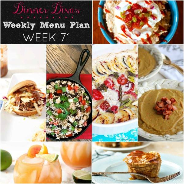 Weekly-Menu-Plan Week 71 contains a wide variety of flavors to suit any lifestyle, making use of vibrant summer vegetables, in season Hatch chiles, a couple of speedy Instant Pot recipes, and much more!