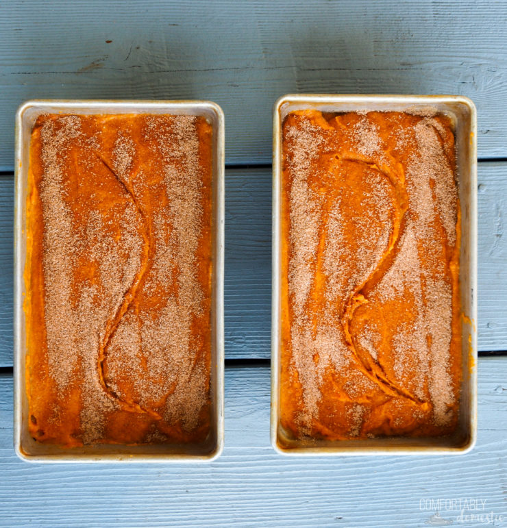 The-Best-Pumpkin Bread is full of pure pumpkin puree to keep it soft, loaded with just enough warm spices, and a crisp topper to invoke that comforting feeling of Fall.