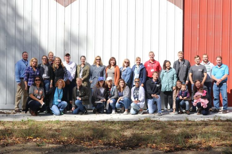 group-of-bloggers-standing-in-front-of-a-barn