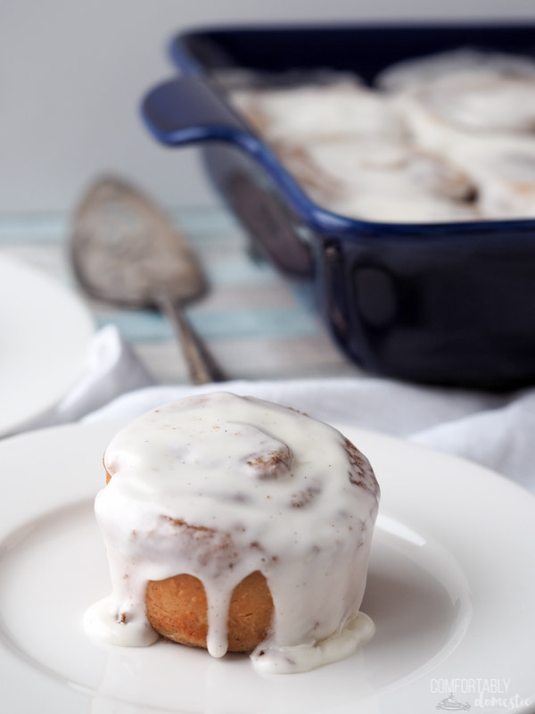 Rich and decadent cinnamon rolls with gooey cream cheese icing is like getting a warm hug with every bite.