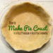 How to Make Pie Crust in a Food Processor -This easy 5-Minute homemade pie crust recipe is from ComfortablyDomestic.com